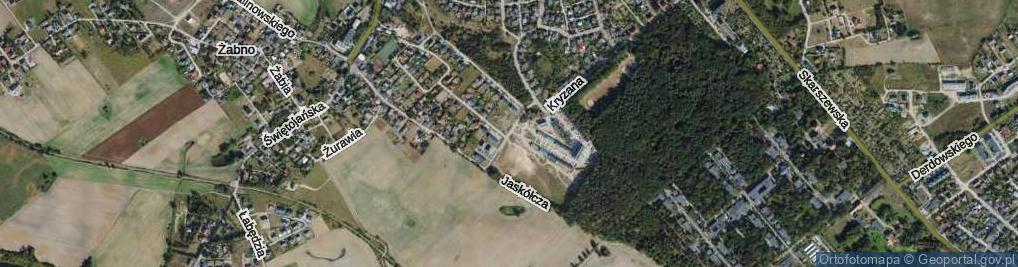 Zdjęcie satelitarne Jastrzębia ul.